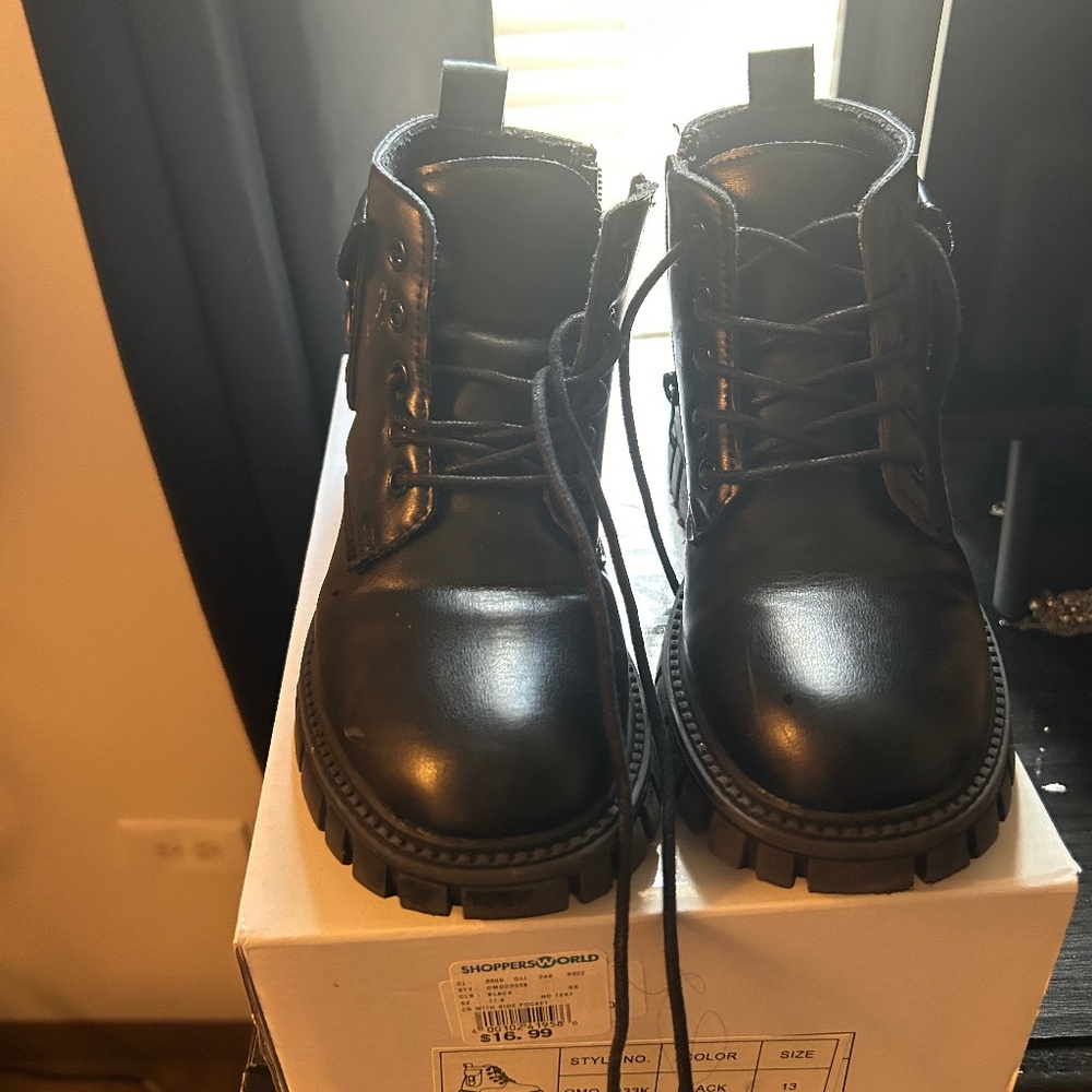 Little Girls Combat Boots